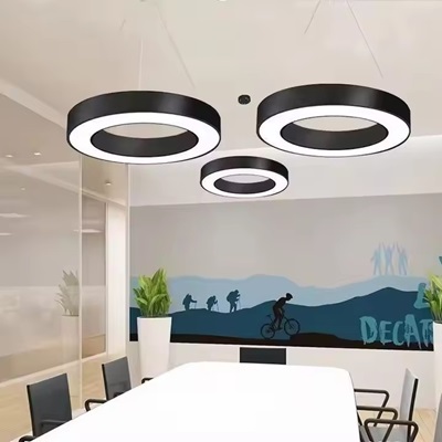 3. office lighting circular pendant panel light.jpg